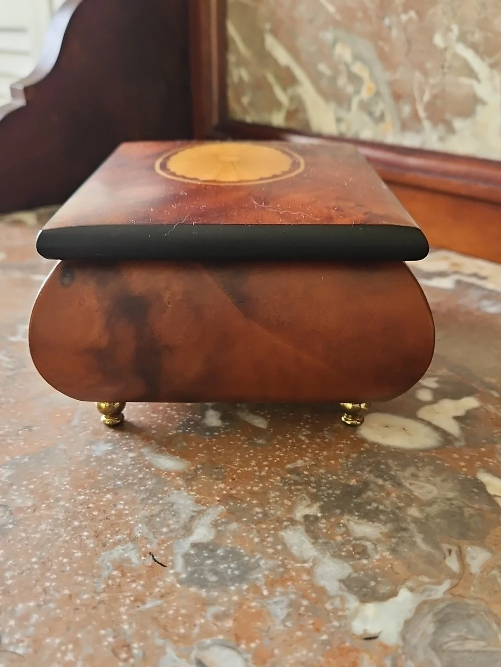 Vintage Reuge Music Box & Jewelry Box Romance Is The Song Italy